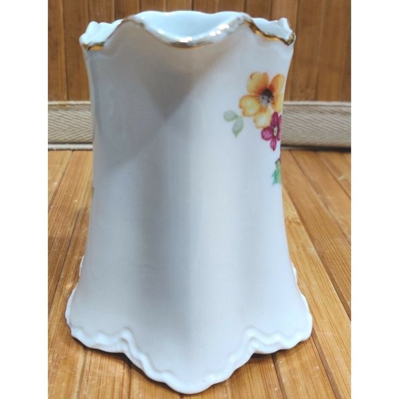 Vintage Warwick China Floral Porcelain Creamer Made in USA 4x4.5x4.5" - Picture 5 of 12